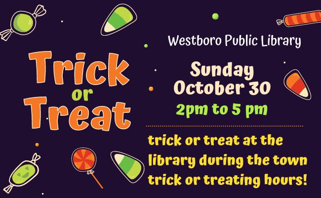 Trick or Treat at the Library!