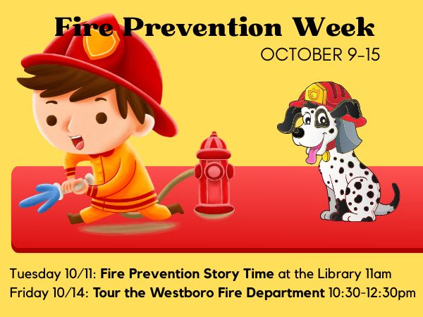 Fire Prevention Week Events Tuesday and Friday