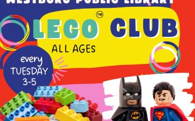 Lego Club Every Tuesday 3-5pm