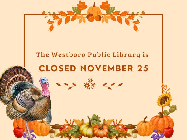 The Library will be Closed November 25